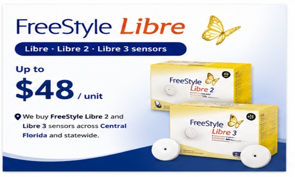 FreeStyle Libre 2 sensor sell cash Central Florida buyer