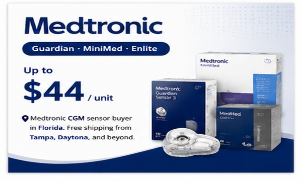 Medtronic Guardian CGM sensor buyer Florida free shipping