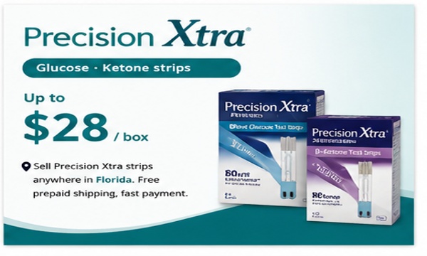 Precision Xtra test strips sell anywhere Florida free shipping